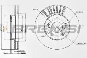 BREMSI CD7494V - DISCOS DE FRENO NISSAN