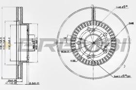 BREMSI CD7496V - DISCOS DE FRENO HONDA