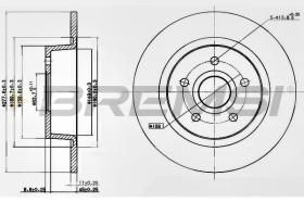 BREMSI CD7497S - DISCOS DE FRENO FORD