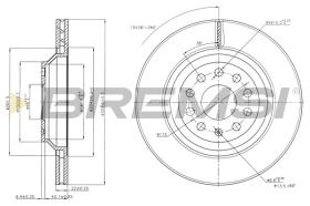 BREMSI CD7503V - DISCOS DE FRENO VW, AUDI, SKODA, SEAT