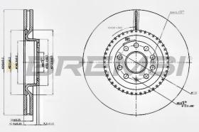 BREMSI CD7504V - DISCOS DE FRENO VW, AUDI, SEAT, SKODA