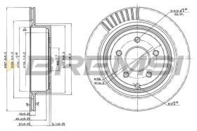 BREMSI CD7506S - DISCOS DE FRENO NISSAN, INFINITI