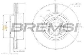 BREMSI CD7508V - DISCOS DE FRENO TOYOTA