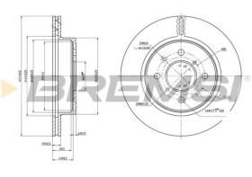 BREMSI CD7509V - DISCOS DE FRENO OPEL, VAUXHALL, SUBARU, SUZUKI