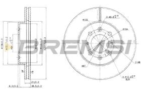 BREMSI CD7510V - DISCOS DE FRENO HONDA