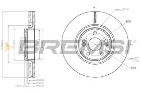 BREMSI CD7511V - DISCOS DE FRENO RENAULT