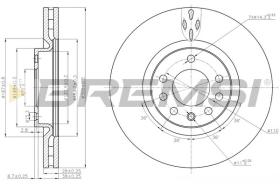 BREMSI CD7512V - DISCOS DE FRENO FIAT