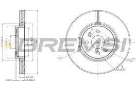 BREMSI CD7513V - DISCOS DE FRENO RENAULT