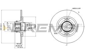 BREMSI CD7515S - DISCOS DE FRENO RENAULT