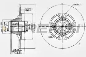 BREMSI CD7517S - DISCOS DE FRENO RENAULT