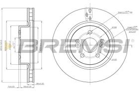 BREMSI CD7524V - DISCOS DE FRENO RENAULT