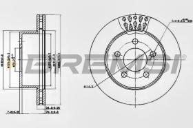 BREMSI CD7525V - DISCOS DE FRENO JEEP