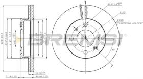 BREMSI CD7529V - DISCOS DE FRENO HYUNDAI