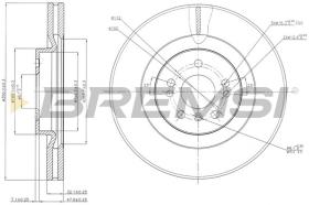 BREMSI CD7532V - DISCOS DE FRENO MERCEDES-BENZ