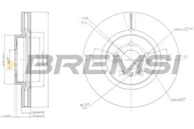 BREMSI CD7533V - DISCOS DE FRENO MERCEDES-BENZ