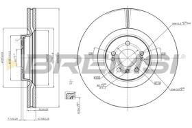 BREMSI CD7534V - DISCOS DE FRENO MERCEDES-BENZ