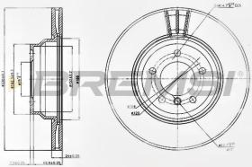 BREMSI CD7535V - DISCOS DE FRENO BMW