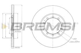 BREMSI CD7537S - DISCOS DE FRENO FORD