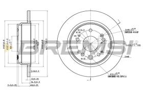 BREMSI CD7540S - DISCOS DE FRENO HONDA