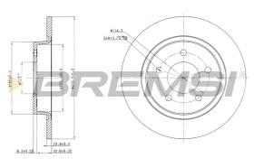 BREMSI CD7546S - DISCOS DE FRENO MAZDA