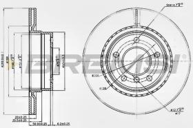 BREMSI CD7549V - DISCOS DE FRENO BMW