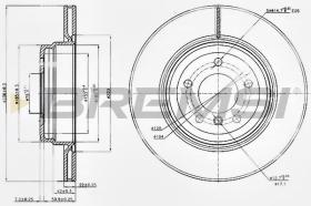 BREMSI CD7550V - DISCOS DE FRENO BMW