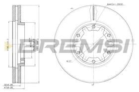 BREMSI CD7552V - DISCOS DE FRENO NISSAN