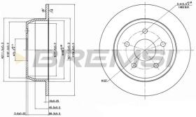 BREMSI CD7553S - DISCOS DE FRENO JEEP