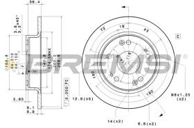 BREMSI CD7558S - DISCOS DE FRENO HONDA