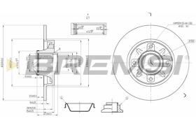 BREMSI CD7561S - DISCOS DE FRENO PEUGEOT, CITROEN