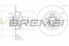 BREMSI CD7571S - DISCOS DE FRENO RENAULT