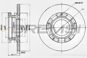 BREMSI CD7573S - DISCOS DE FRENO FORD