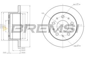 BREMSI CD7574S - DISCOS DE FRENO FIAT, PEUGEOT, CITROEN