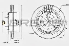 BREMSI CD7577V - DISCOS DE FRENO HYUNDAI