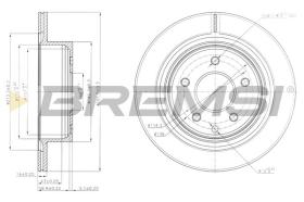 BREMSI CD7579V - DISCOS DE FRENO RENAULT, NISSAN