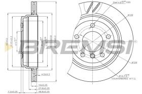 BREMSI CD7581V - DISCOS DE FRENO BMW