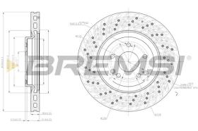 BREMSI CD7582V - DISCOS DE FRENO MERCEDES-BENZ