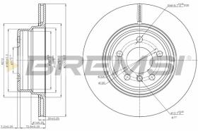 BREMSI CD7583V - DISCOS DE FRENO BMW