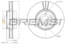 BREMSI CD7584V - DISCOS DE FRENO BMW