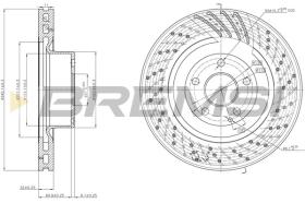 BREMSI CD7586V - DISCOS DE FRENO MERCEDES-BENZ