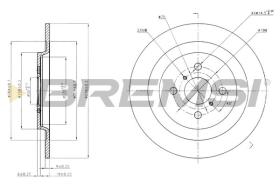 BREMSI CD7588S - DISCOS DE FRENO TOYOTA, DAIHATSU