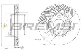 BREMSI CD7591VLS - DISCOS DE FRENO VW, PORSCHE