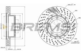 BREMSI CD7592VLS - DISCOS DE FRENO PORSCHE