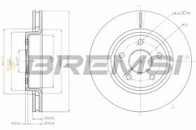 BREMSI CD7593V - DISCOS DE FRENO JEEP