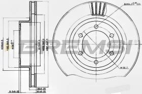 BREMSI CD7594V - DISCOS DE FRENO TOYOTA, LEXUS