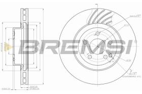 BREMSI CD7595V - DISCOS DE FRENO MERCEDES-BENZ