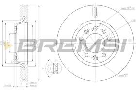 BREMSI CD7601V - DISCOS DE FRENO FIAT, PEUGEOT, CITROEN