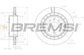 BREMSI CD7604V - DISCOS DE FRENO SAAB