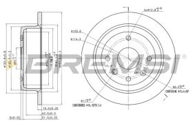 BREMSI CD7606S - DISCOS DE FRENO DACIA, CHEVROLET, DAEWOO