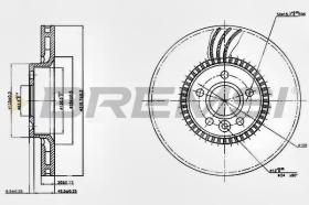 BREMSI CD7607V - DISCOS DE FRENO FORD, VOLVO, LAND ROVER